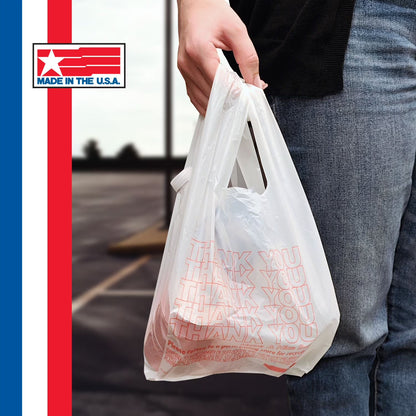 Husky Small T-Shirt Carry-Out Bags, 7" x 5" x 15" (2000 ct.)