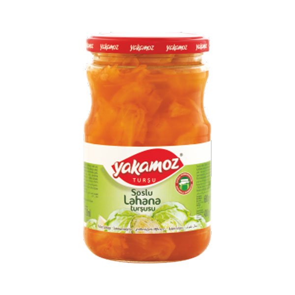 Yakamoz, Pickles, Cabbage Leaves with Chilli Sauce, Glass Jar, 720ml x 12 - 5537