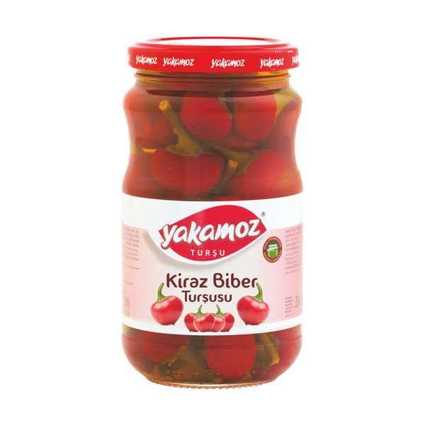 Yakamoz, Pickles, Red Cherry Peppers, Glass Jar, 720ml x 12 - 5568