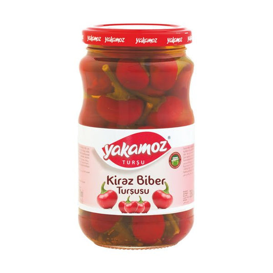 Yakamoz, Pickles, Red Cherry Peppers, Glass Jar, 720ml x 12 - 5568