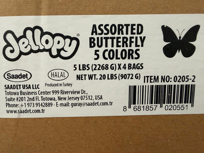 YAY FUN Bulk Gummy Butterfly 5lbs. X 4Pcs DBG-006