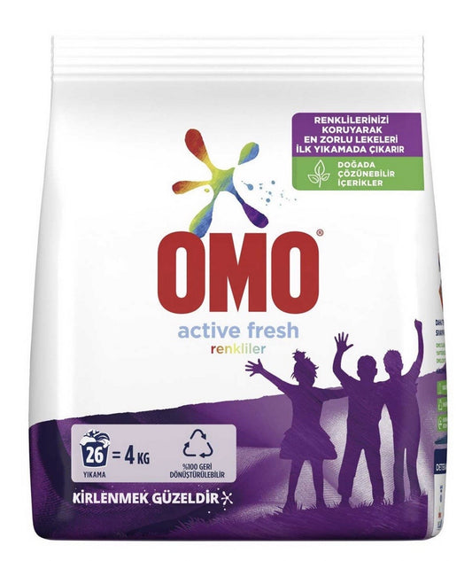 OMO POWDER DET. 4 KG. ( 141 oz.) COLORS x 4 - HLTD67