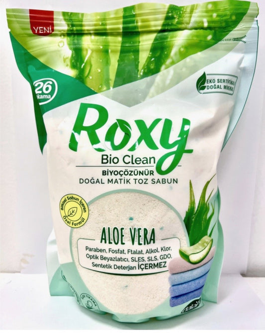 ROXY BIO-CLEAN WASHING POWDER SOAP || 800 GR. X 12 || ALOE VERA - DNRX800