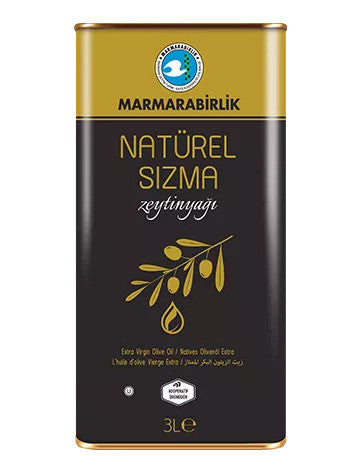 MZ1 MARMARABIRLIK Sizma Olive Oil Can 3 Lt 1cs/6pcs