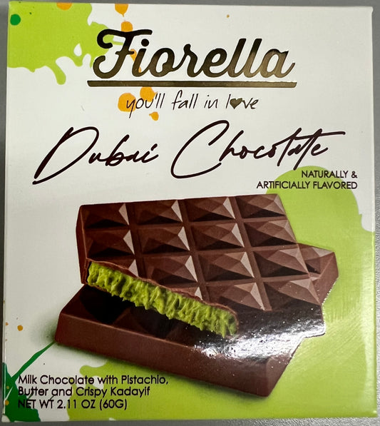 Fiorella Dubai Chocolate Bar, Pistachios - Kataifi 60g- 1100015874