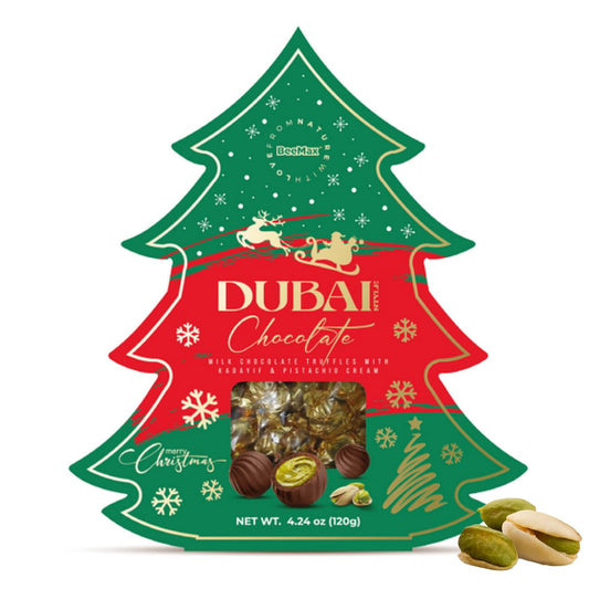Beemax Xmass Dubai-Style Chocolate Truffles –  4.24 oz Bag X 12 X1004