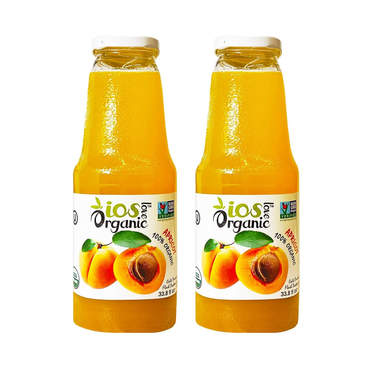 IOS Organic Apricot Juice 33.8 fl oz X 6
