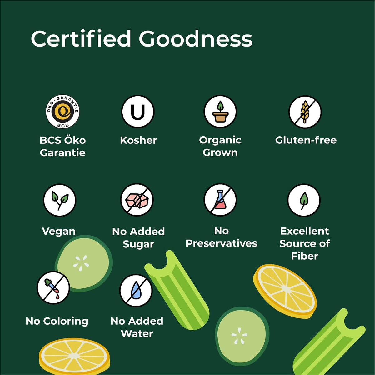 IOS Organic Green Juice 33.8 fl oz X 6
