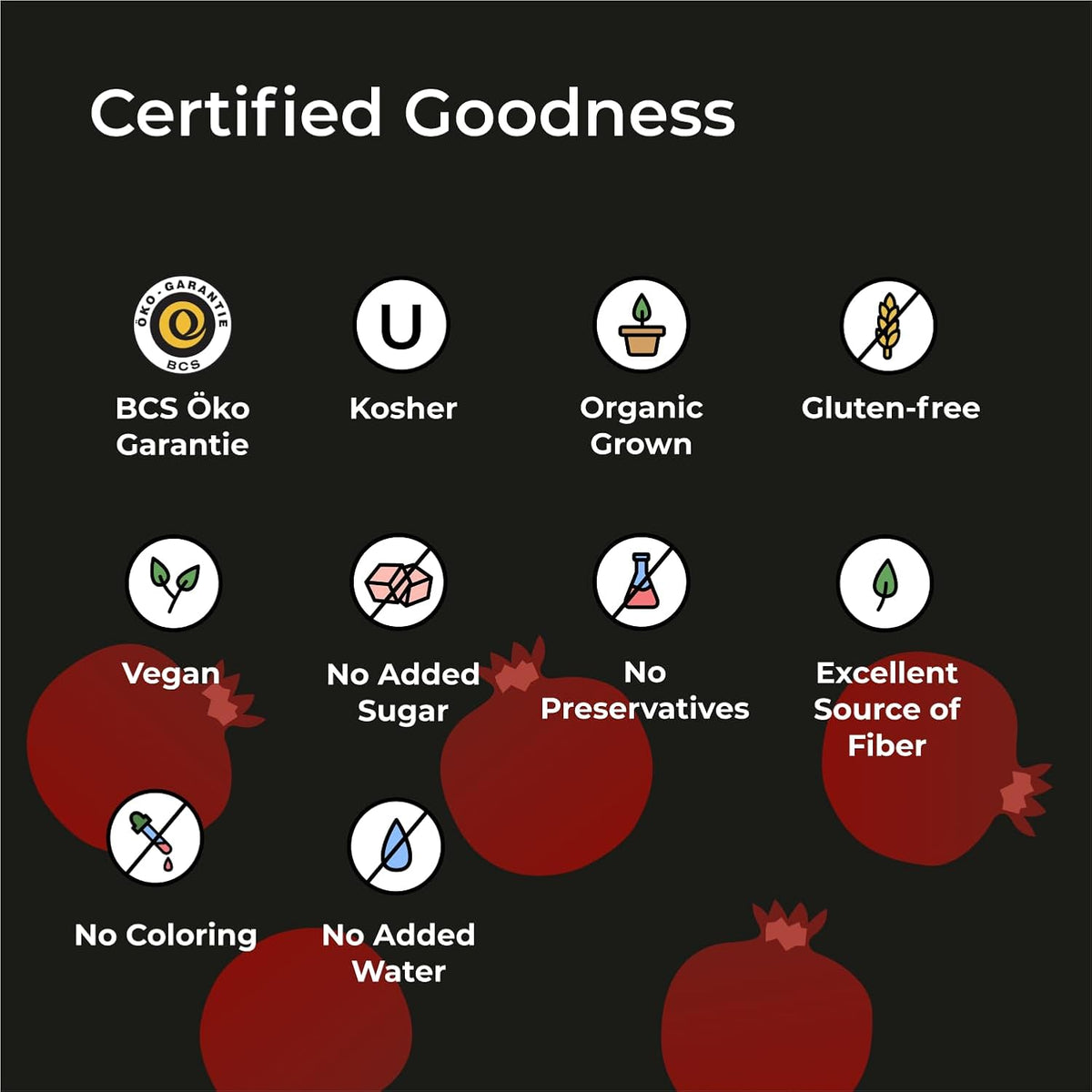 IOS Organic Pomegranate Juice 33.8 fl oz X 6