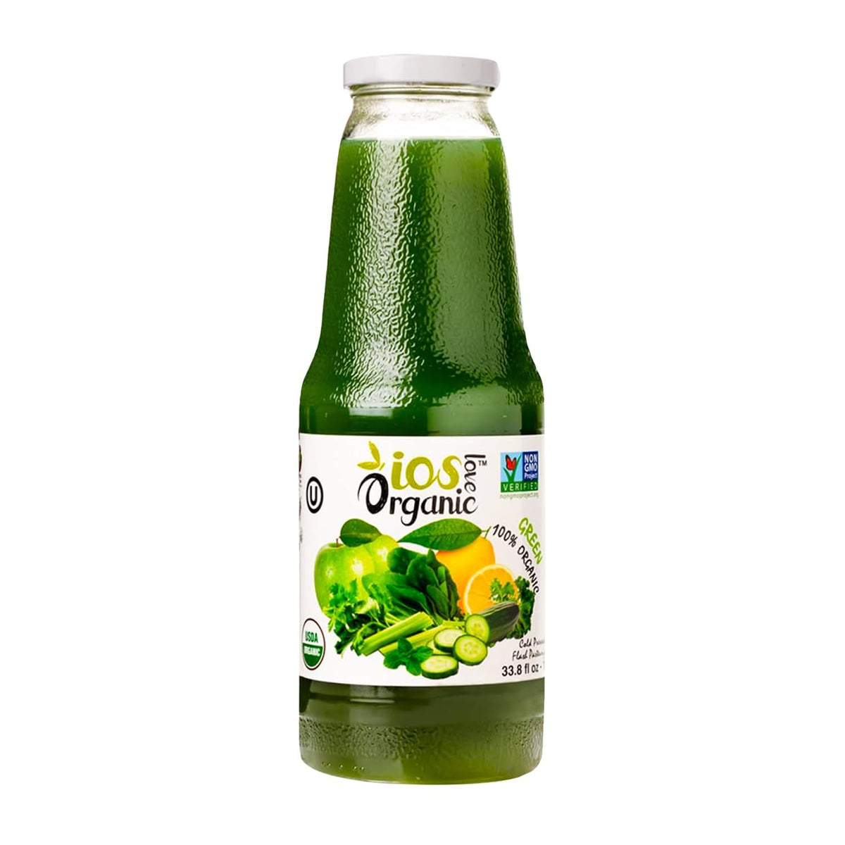 IOS Organic Green Juice 33.8 fl oz X 6