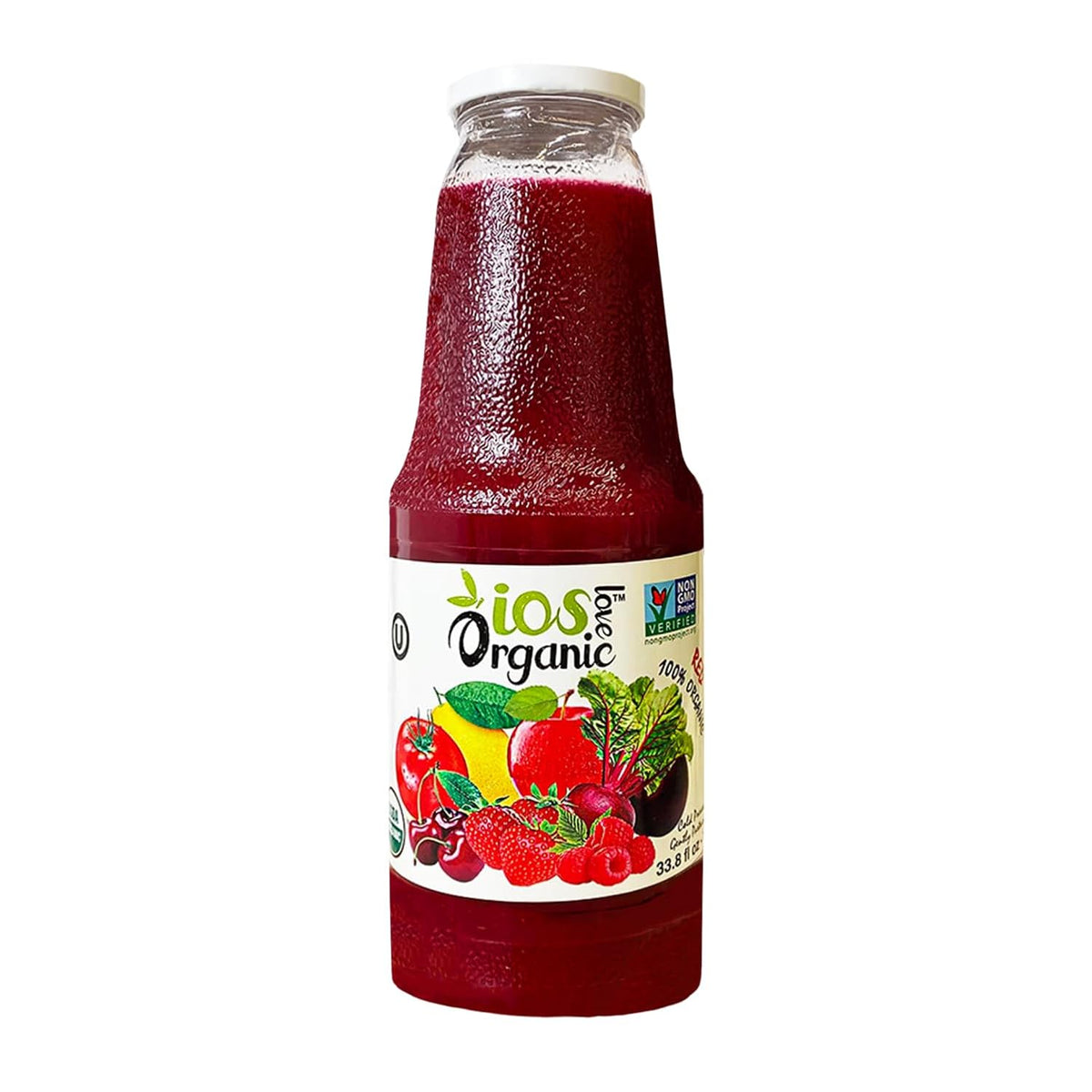 IOS Organic Red Juice 33.8 fl oz X 6