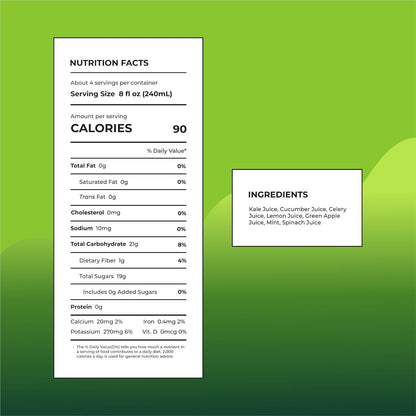 IOS Organic Green Juice 33.8 fl oz X 6