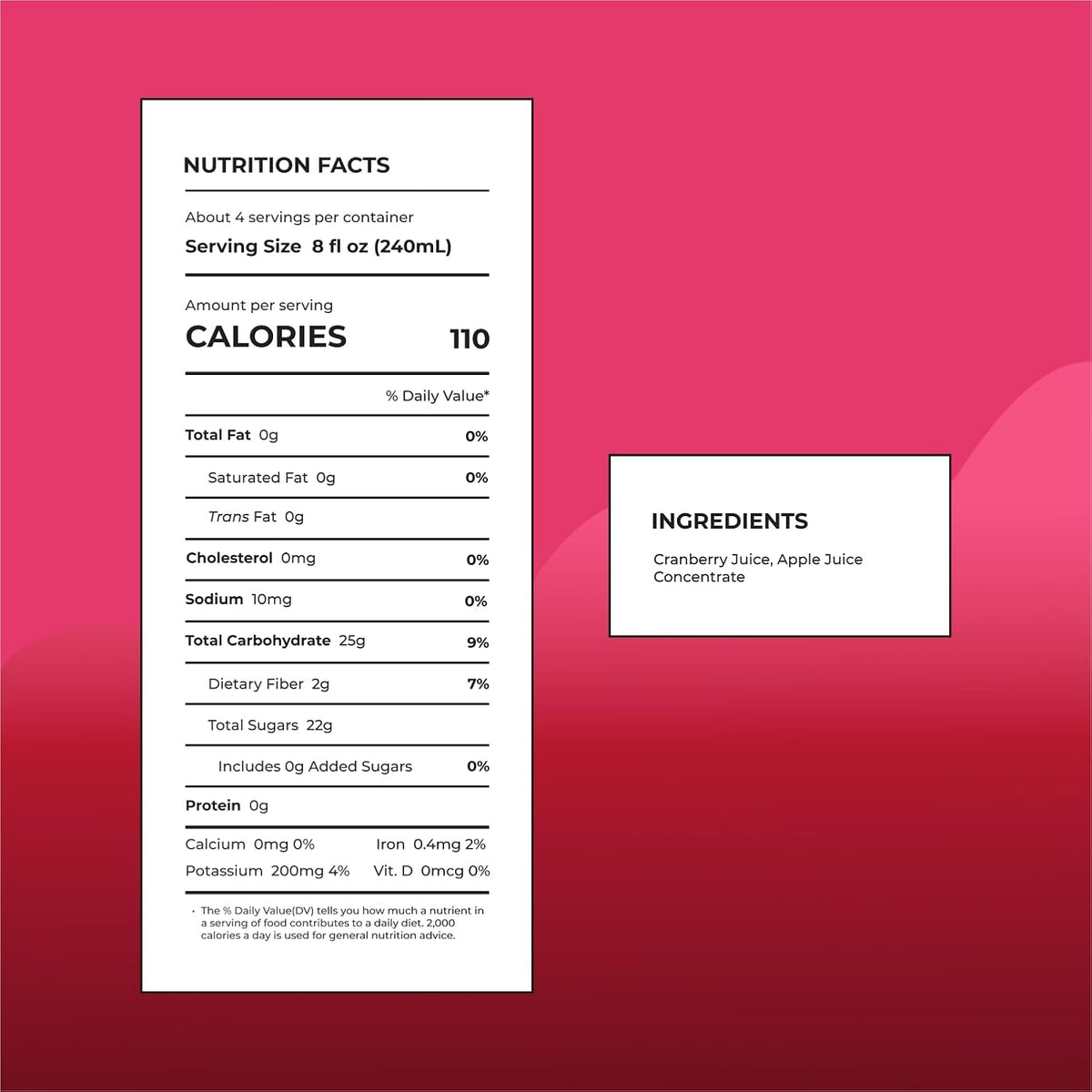 IOS Organic Cranberry Juice 33.8 fl oz X 6