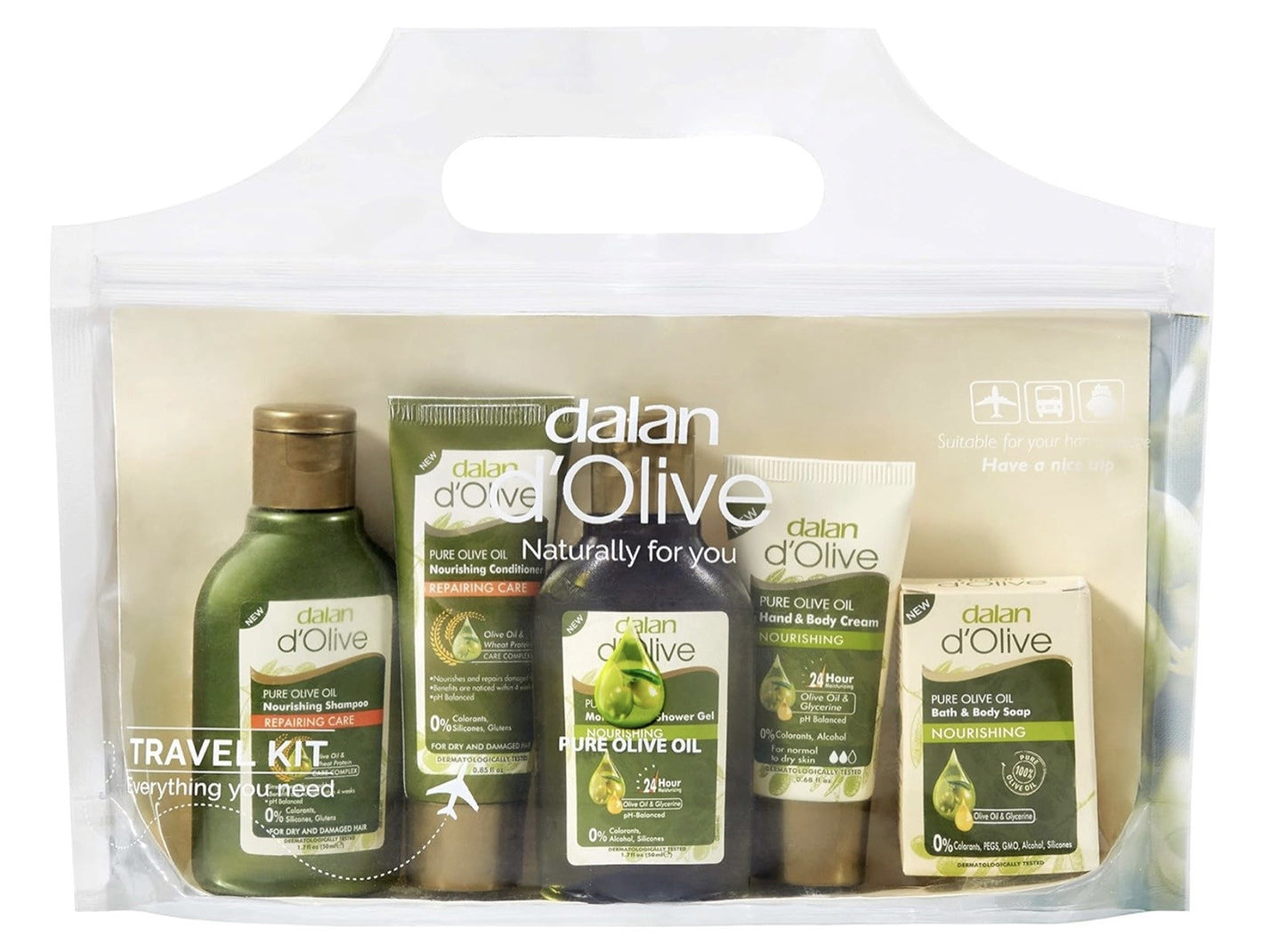 Dalan D'Olive Intensive Cream + Bar Soap + Moisturizing Cream x 12 || TRAVEL SET - DOG21