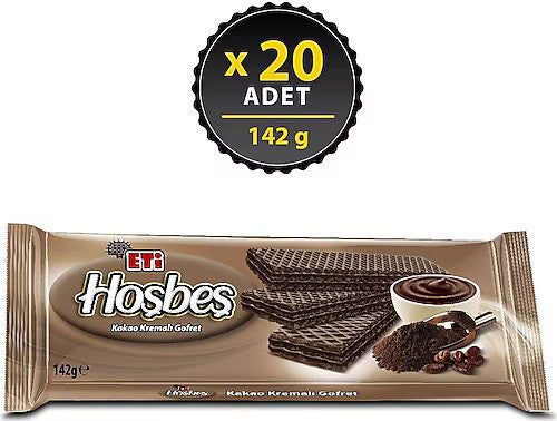 ETI Hosbes Cacao Cream Wafer 142g 1cs/20pcs
