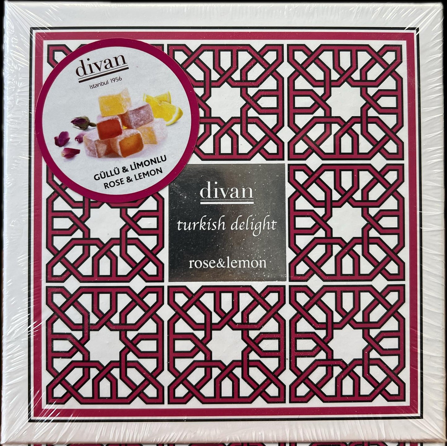 Divan Loqum, Rose&Lemon, Selcuk Collection, Pink, Box, 8.8oz (250g) x 12pcs - 7005754