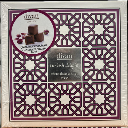 Divan Loqum, Chocolate Coated Rose, Selcuk Collection, Purple, Box, 9.7oz (275g) x 12pcs - 7005770