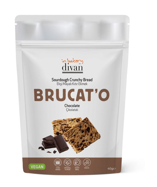 Divan Bakery, Brucat'o With Chocolate Drops, Doypack, 1.4oz (40g) x 12pcs - 7008191