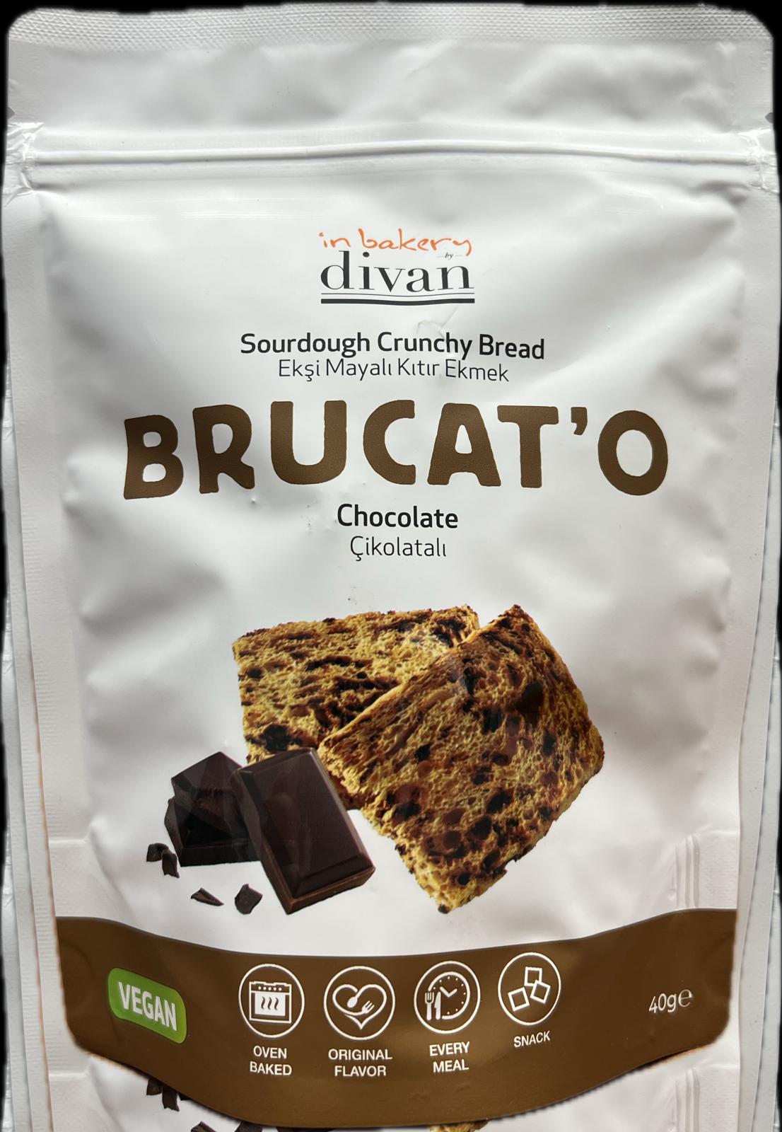 Divan Bakery, Brucat'o With Chocolate Drops, Doypack, 1.4oz (40g) x 12pcs - 7008191