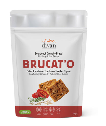 Divan Bakery, Brucat'o with Dried Tomato and Sunflower Seeds, Doypack, 1.6oz (45g) x 12pcs - 7008192