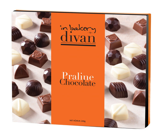 Divan Pralin, Milk and White, Chocolate Box, 8.4oz (240g) x 12pcs - 7015153