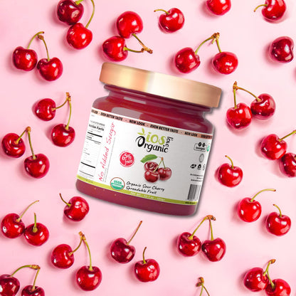 IOS Love Organic Sour Cherry Spreadable Fruit, 10.1 oz X 6