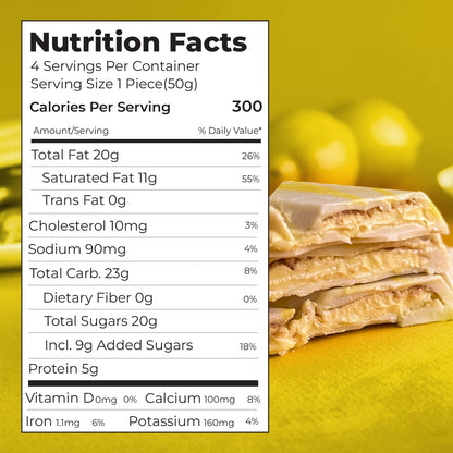 BeeMax Creamy Lemon Cheesecake Chocolate Bar 3.36 oz C2004