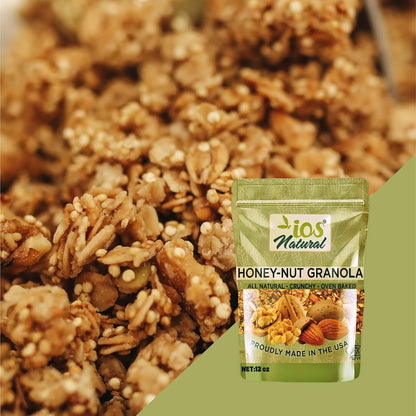 IOS Natural Honey Nut Granola Cereals 12oz X 12