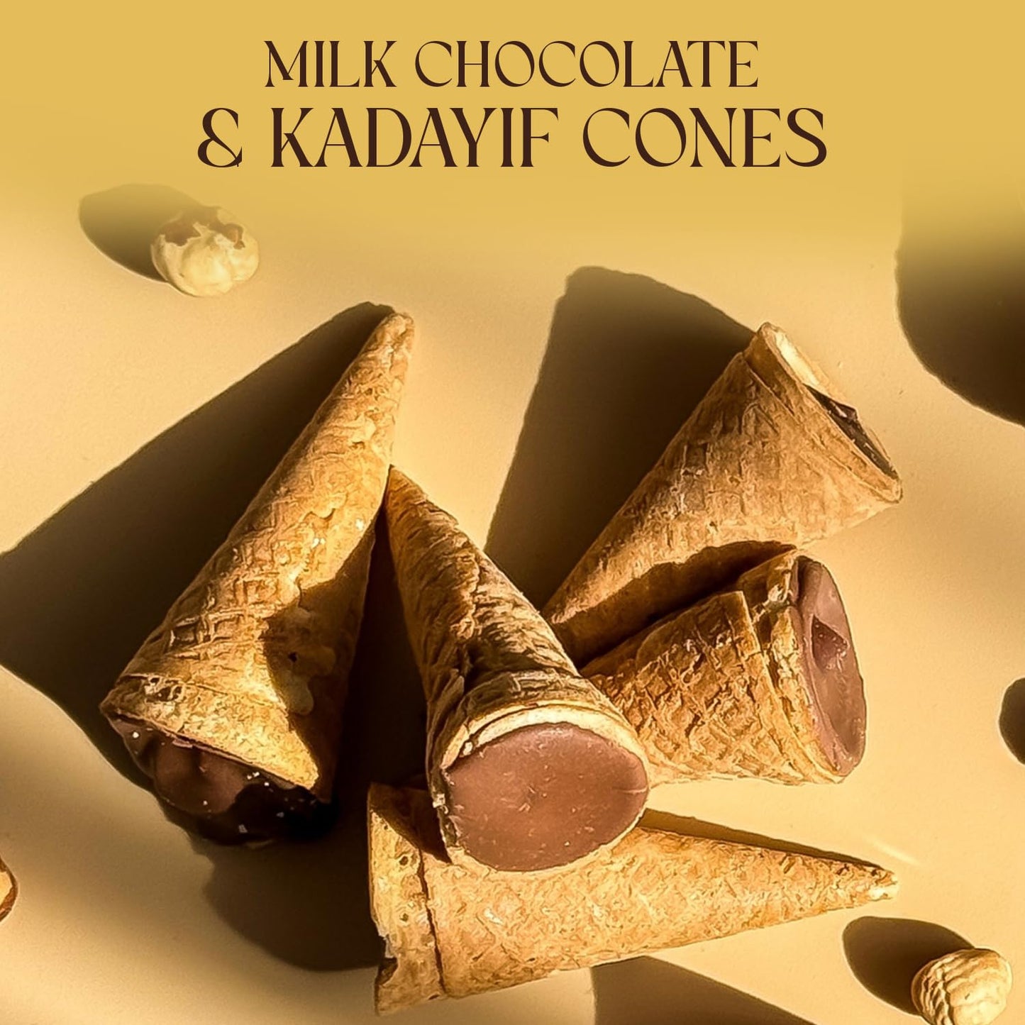 Beemax Dubai Style Chocolate Cones 4.24 oz (120g) X 12