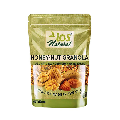 IOS Natural Honey Nut Granola Cereals 12oz X 12
