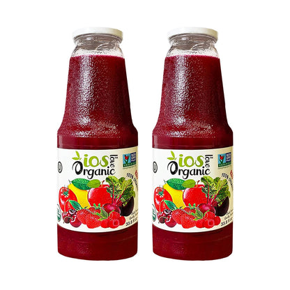 IOS Organic Red Juice 33.8 fl oz X 6