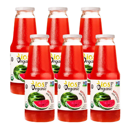 IOS Organic Watermelon Juice 33.8 fl oz X 6
