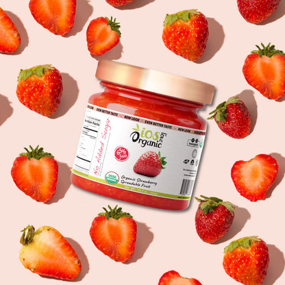 IOS Love Organic Strawberry Spreadable Fruit, 10.1 oz X 6