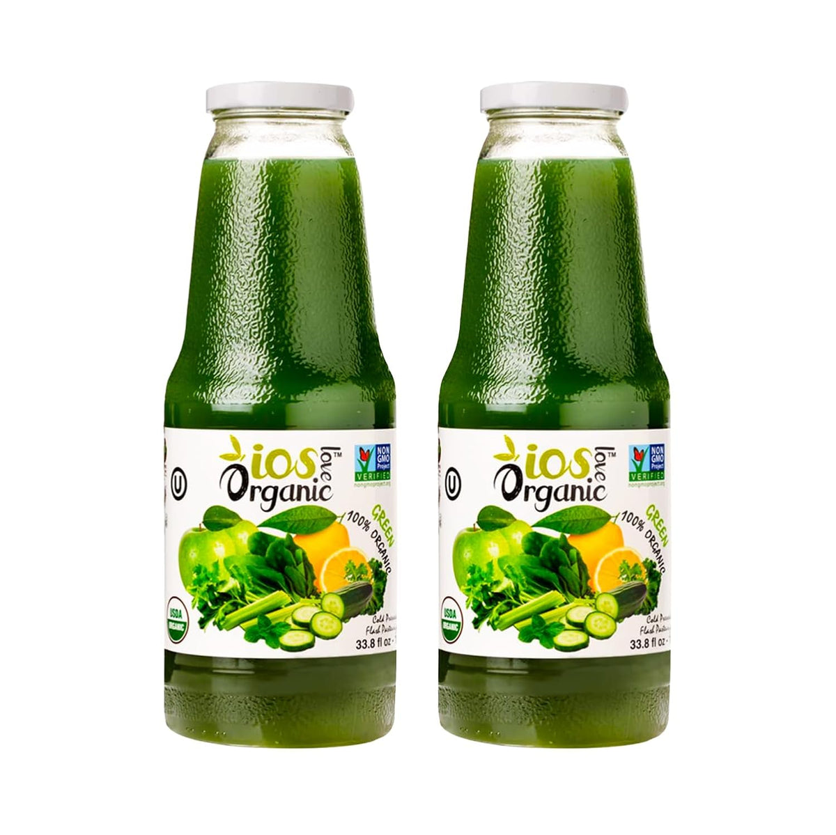 IOS Organic Green Juice 33.8 fl oz X 6