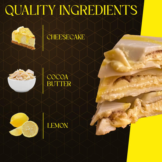 BeeMax Creamy Lemon Cheesecake Chocolate Bar 3.36 oz C2004