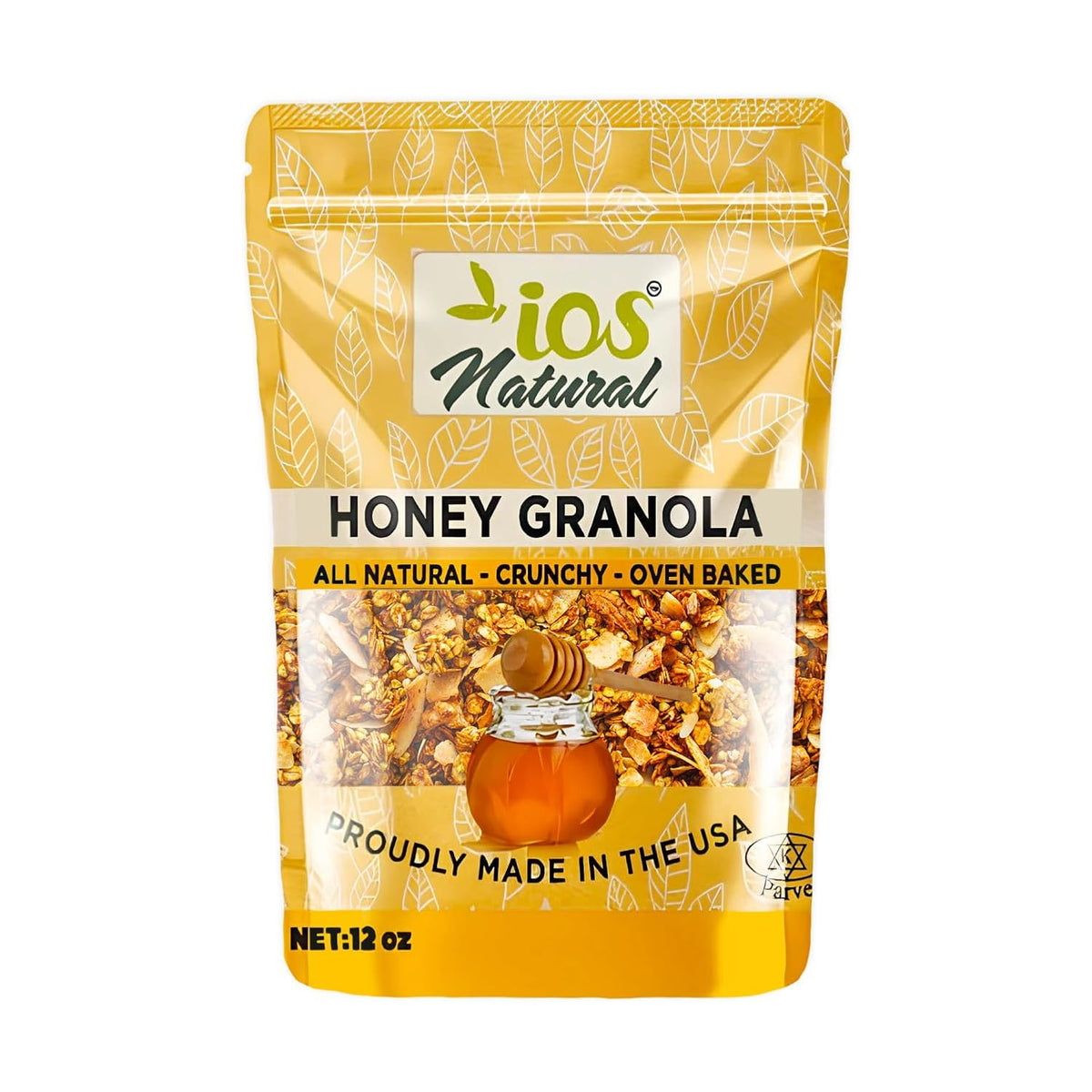 IOS Natural Honey Granola Cereals 12oz X 12