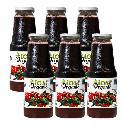 IOS Organic 11 Forest Fruits Juice 33.8 fl oz X 6
