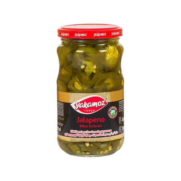 Yakamoz, Pickles, Jalapeno Peppers, Sliced, Glass Jar, 370ml x 12 - 7302