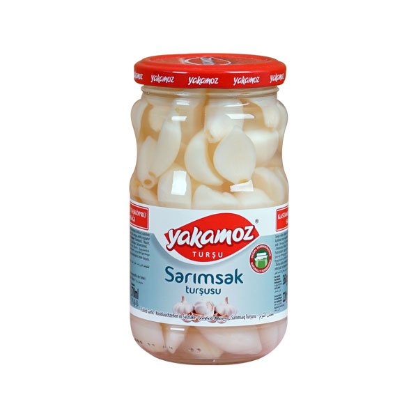 Yakamoz, Pickles, Peeled Garlic, Taskopru, Glass Jar, 370ml x 12 - 7326