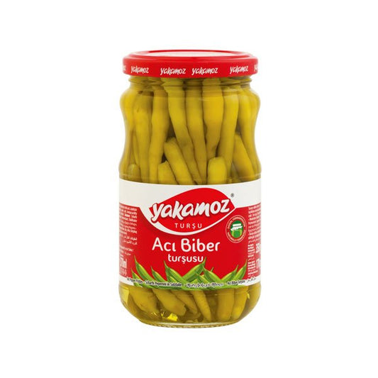 Yakamoz, Pickles, Guindilla Peppers (Aci Biber Tursusu), Hot, Glass Jar, 370ml x 12 - 7333