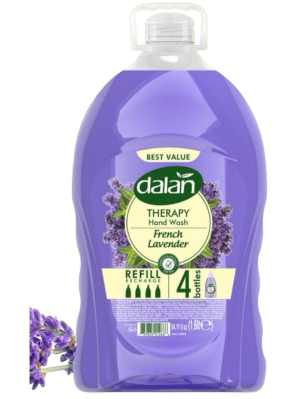 DALAN LIQUID SOAP - FRENCH LAVENDER 54.11 OZ (1.6LT) X 10PCS - DNL1601