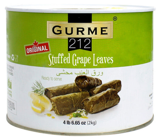 Gurme212 Original Stuffed Grape Leaves 4.4lbs x 6/CS - MM00259