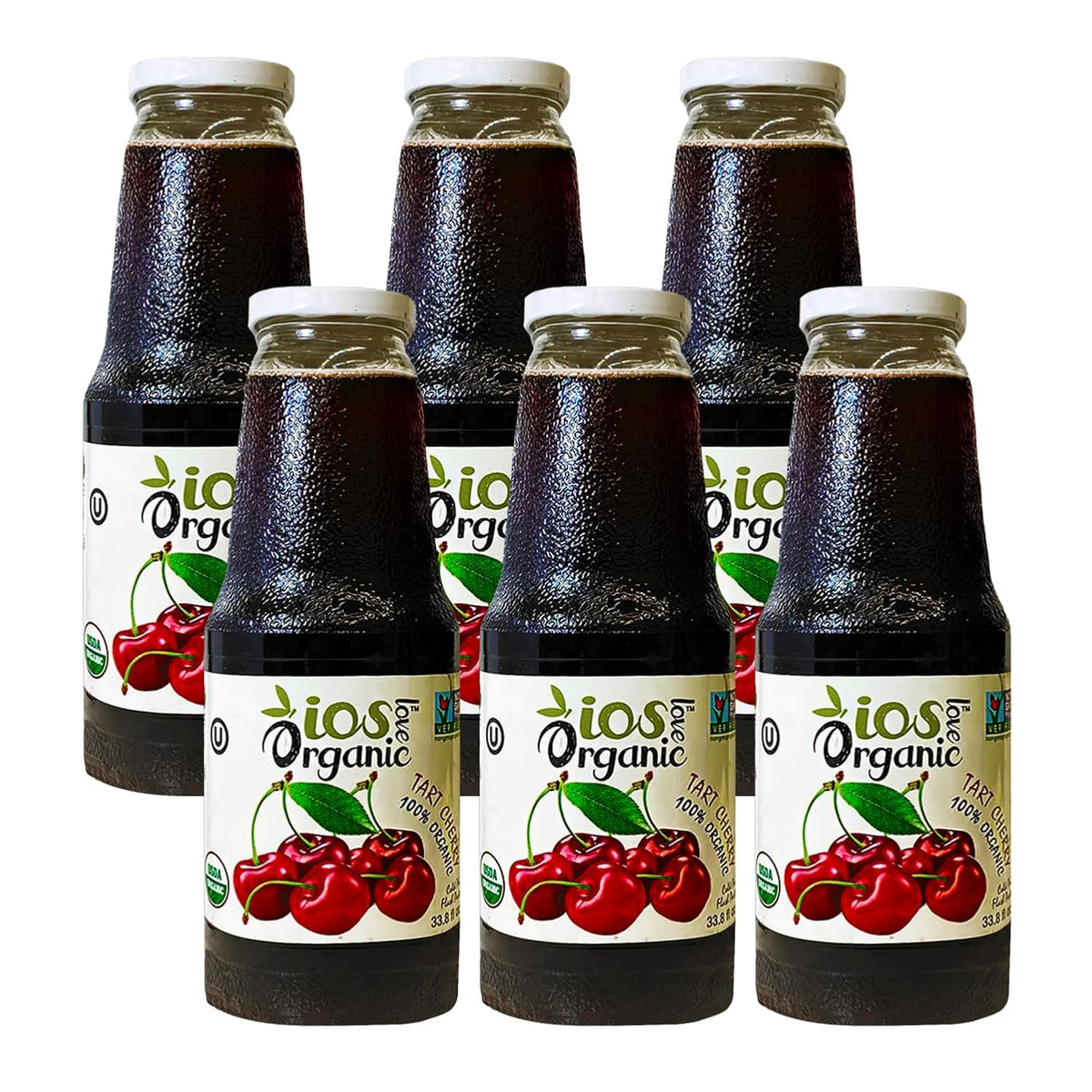 IOS Organic Tart Cherry Juice 33.8 fl oz X 6