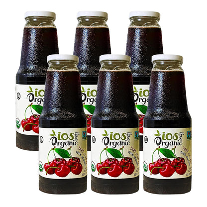 IOS Organic Tart Cherry Juice 33.8 fl oz X 6