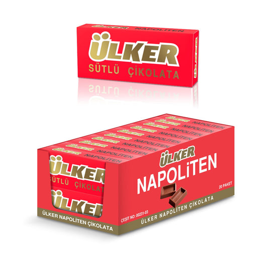 Ulker Napoliten Milk Chocolate 33g 1cs/20pcs