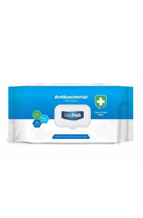 DEEPFRESH ANTIBACTERIAL WET WIPES || 24 x 100CT - DFW01