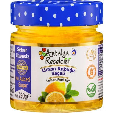 AZ1 ANTALYA No Sugar Lemon Peel %65 Fruit Jam 290g 1cs/12pcs