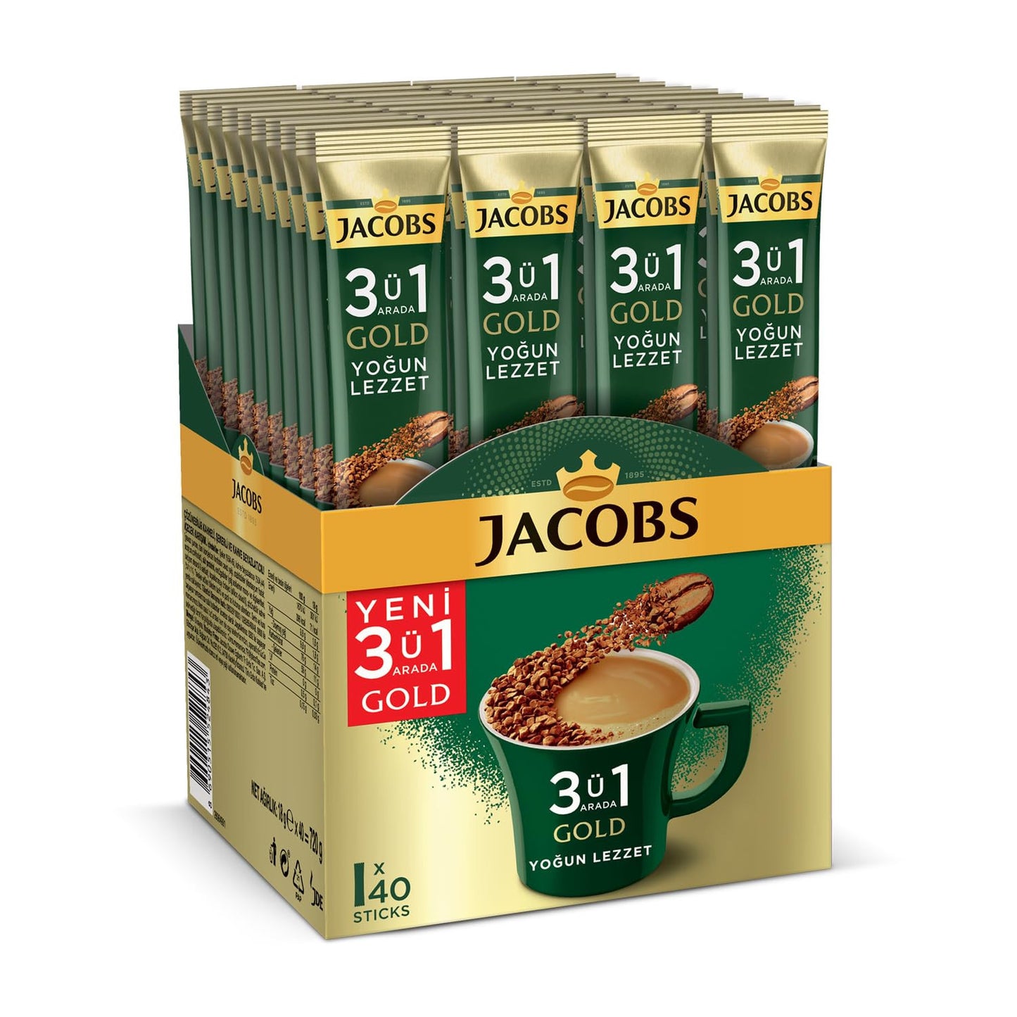 M3 JACOBS 3 in 1 Strong Instant Coffee 18gr 1cs/40pcs