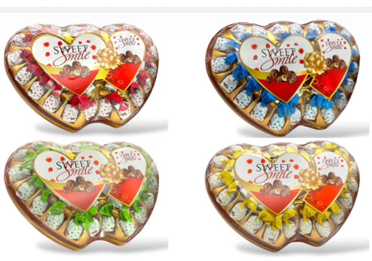 Sweet Smile Twin Heart Gift Chocolate 17.63 Oz. (500g) x 8 Pcs. - SS-356S