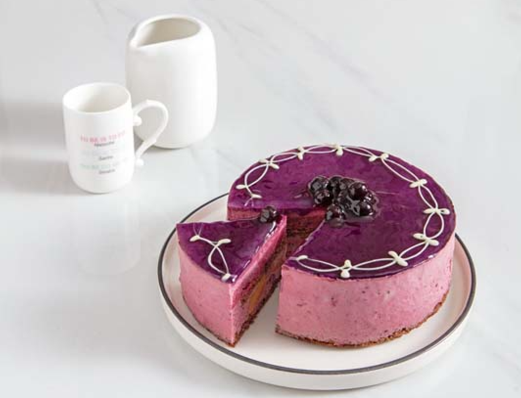 L'Amour de Paris Blueberry Peach Cake 6" 1.2lb/550g 1X6 - 900308